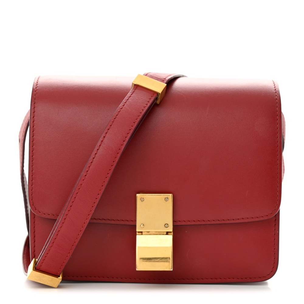 Celine box crossbody bag, small, red